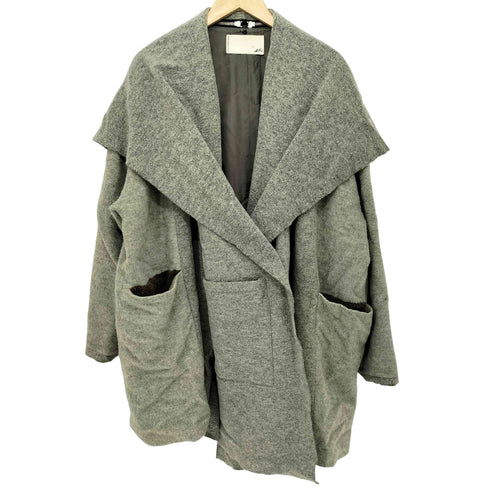 ストフ STOF アルパカ混 ウール混 ジップジャケット レディース